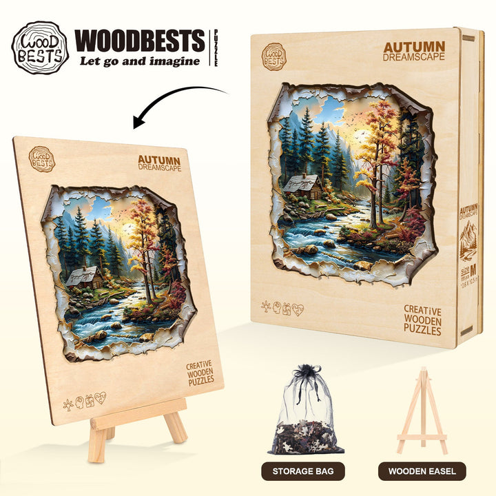 Autumn Dreamscape Wooden Jigsaw Puzzle