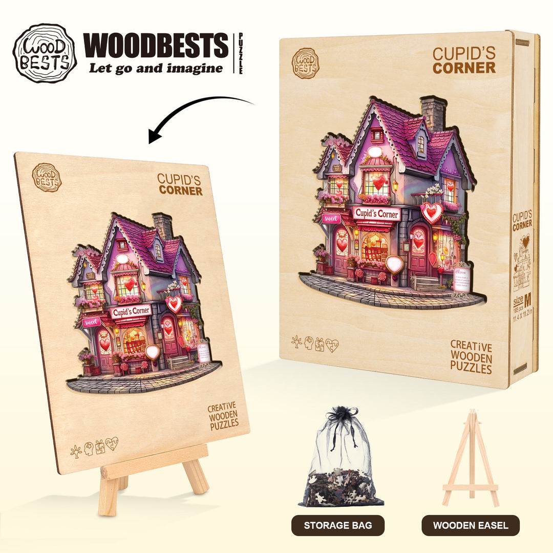 Cupid’s Corner Wooden Jigsaw Puzzle
