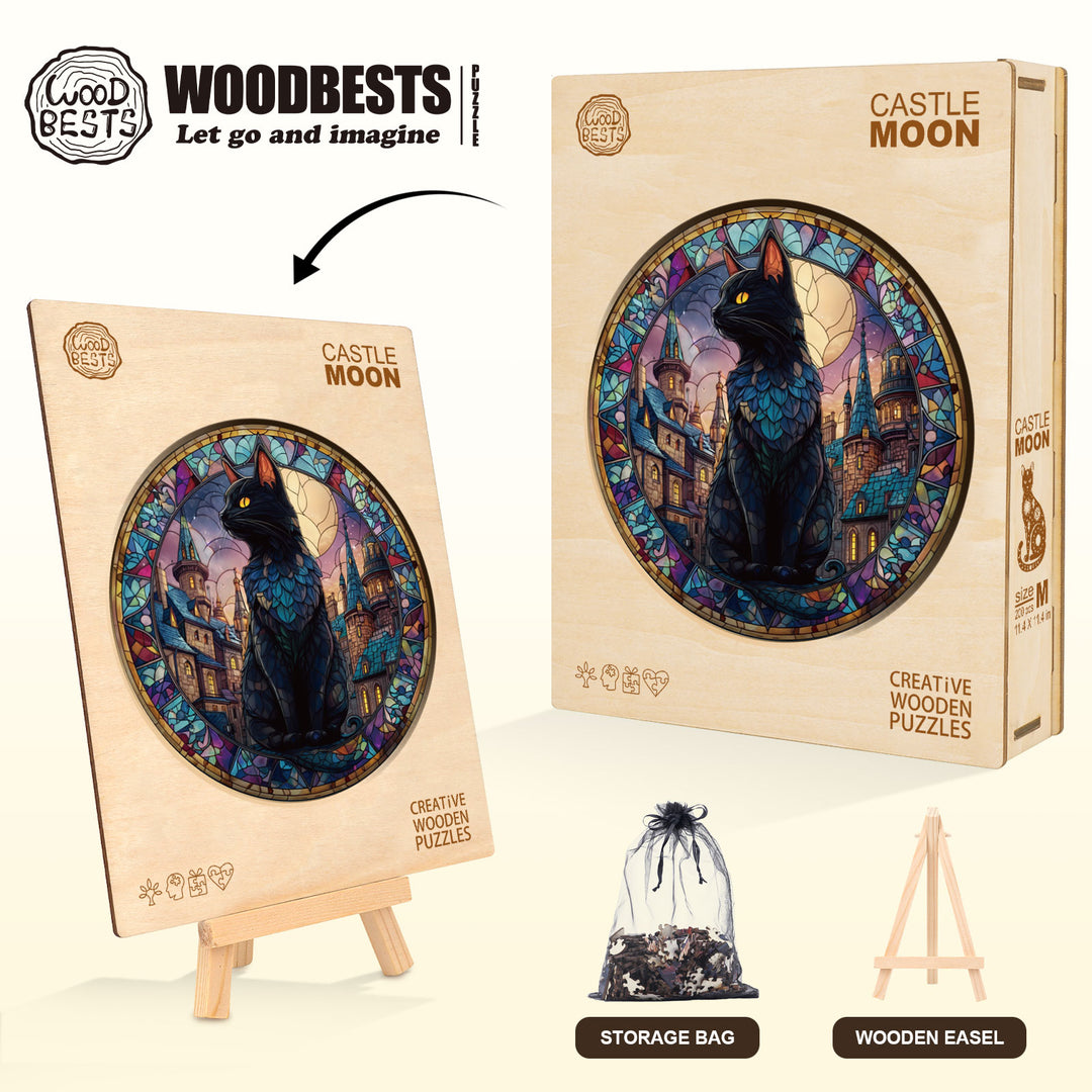 Castle Moon Wooden Jigsaw Puzzle