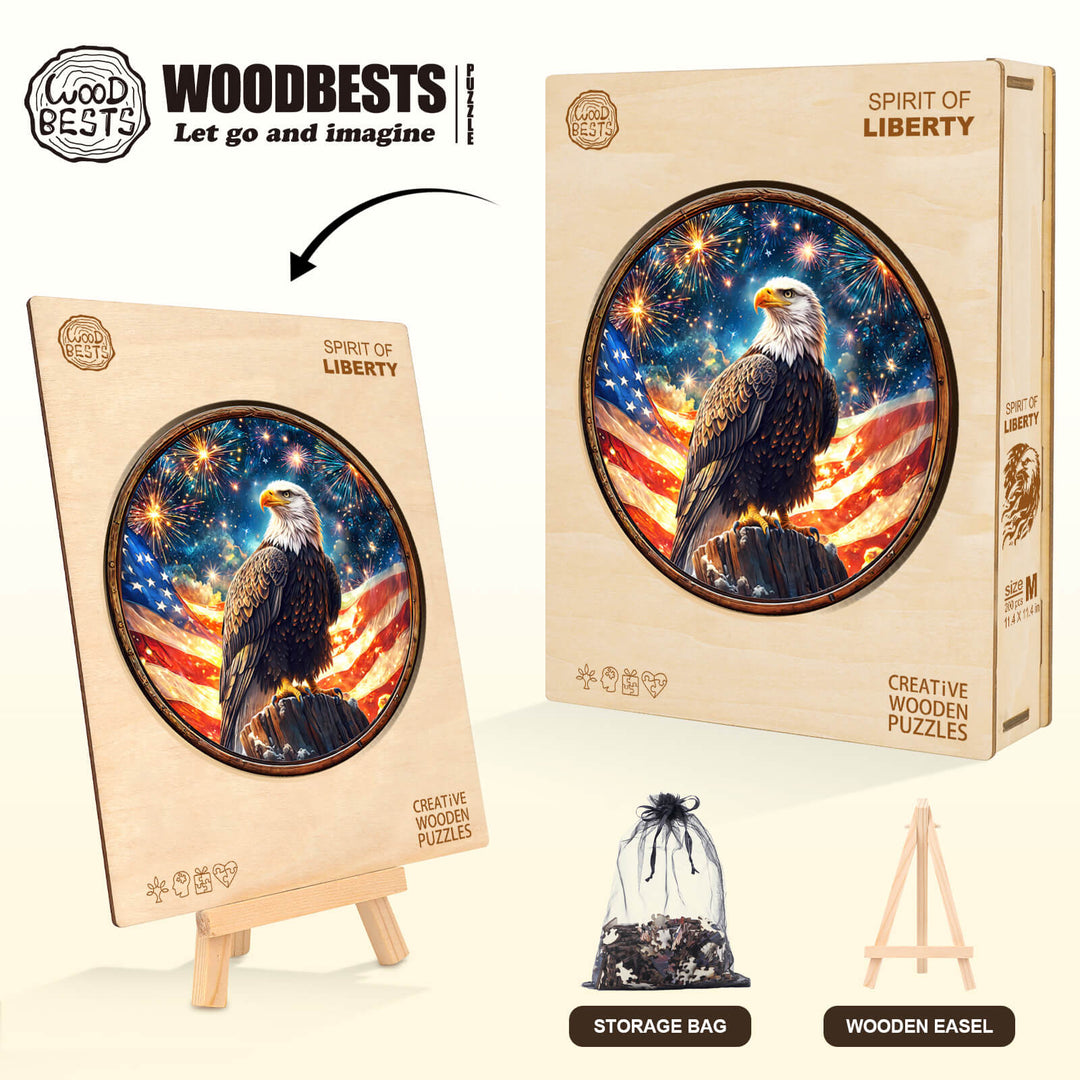 Spirit of Liberty Wooden Jigsaw Puzzle