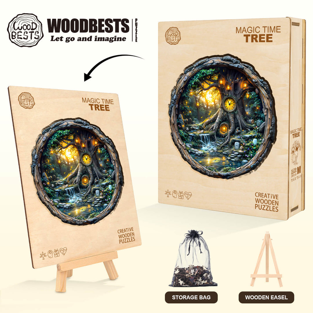 Magic time tree Wooden Jigsaw Puzzle