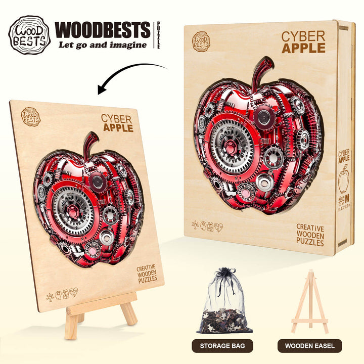 Cyber Apple Wooden Jigsaw Puzzle