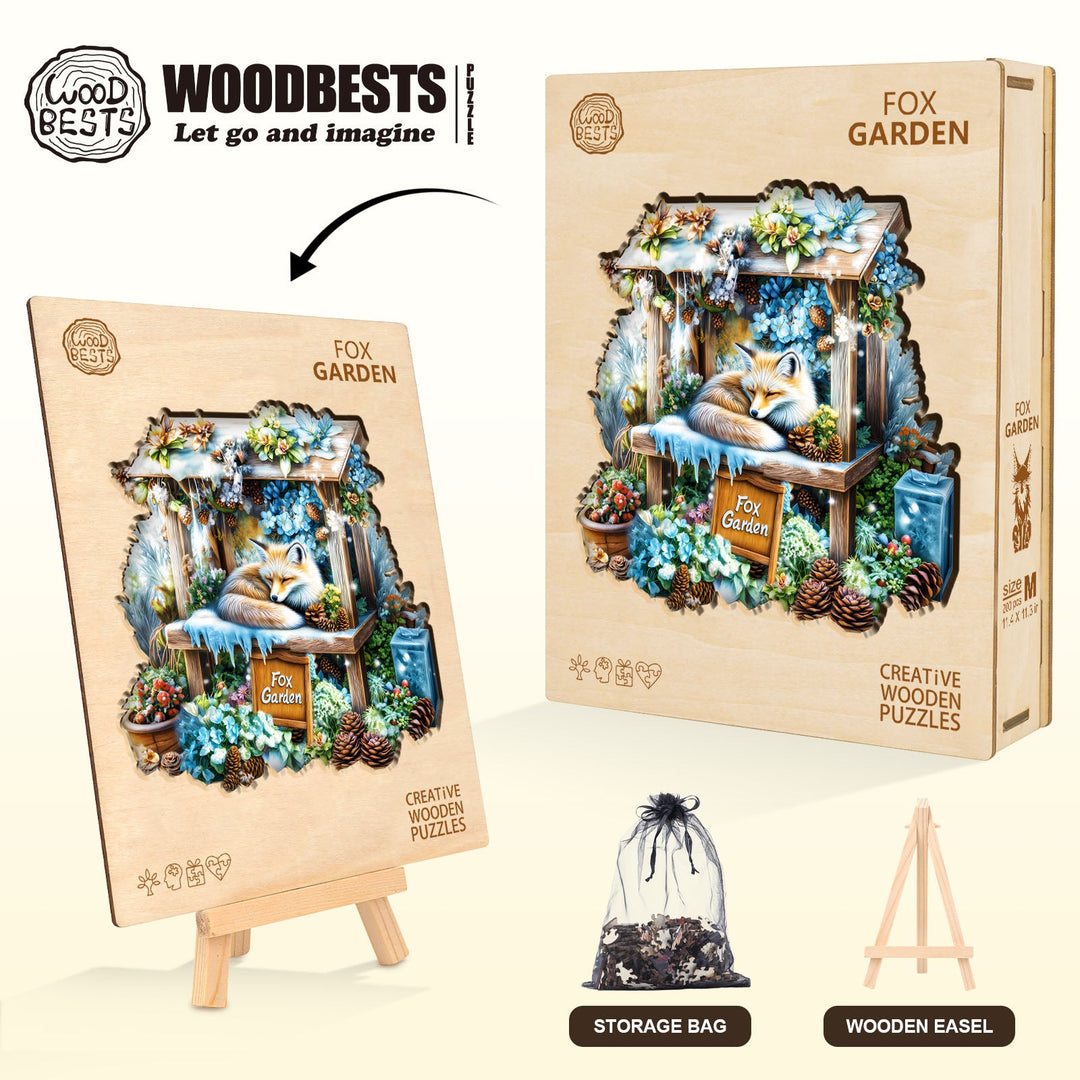 Fox Garden Wooden Jigsaw Puzzle