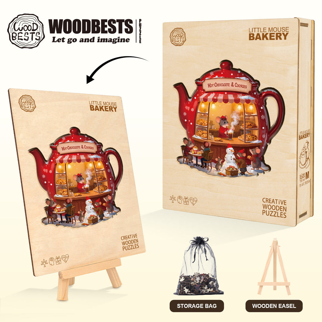 Little Mouse Bakery Wooden Jigsaw Puzzle