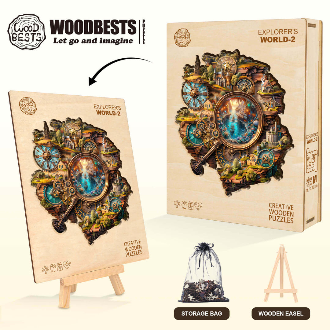 Explorer's World-2 Wooden Jigsaw Puzzle