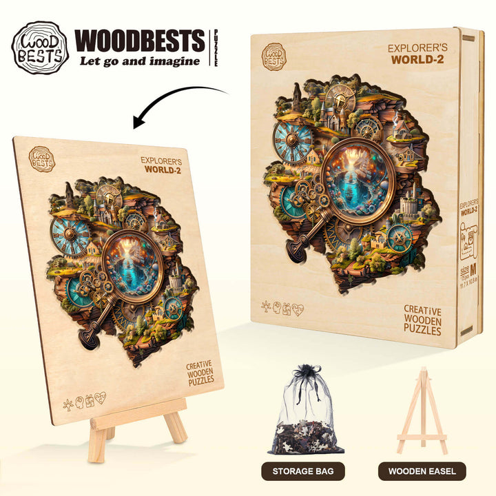 Explorer's World-2 Wooden Jigsaw Puzzle