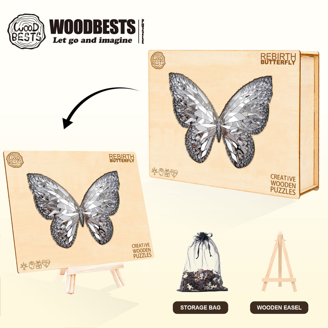 Rebirth Butterfly Wooden Jigsaw Puzzle
