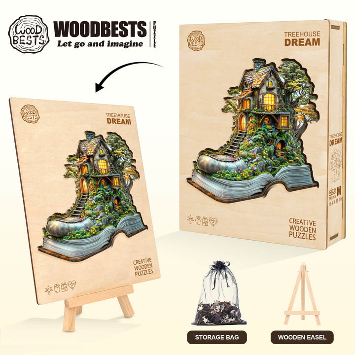 Treehouse Dream Wooden Jigsaw Puzzle