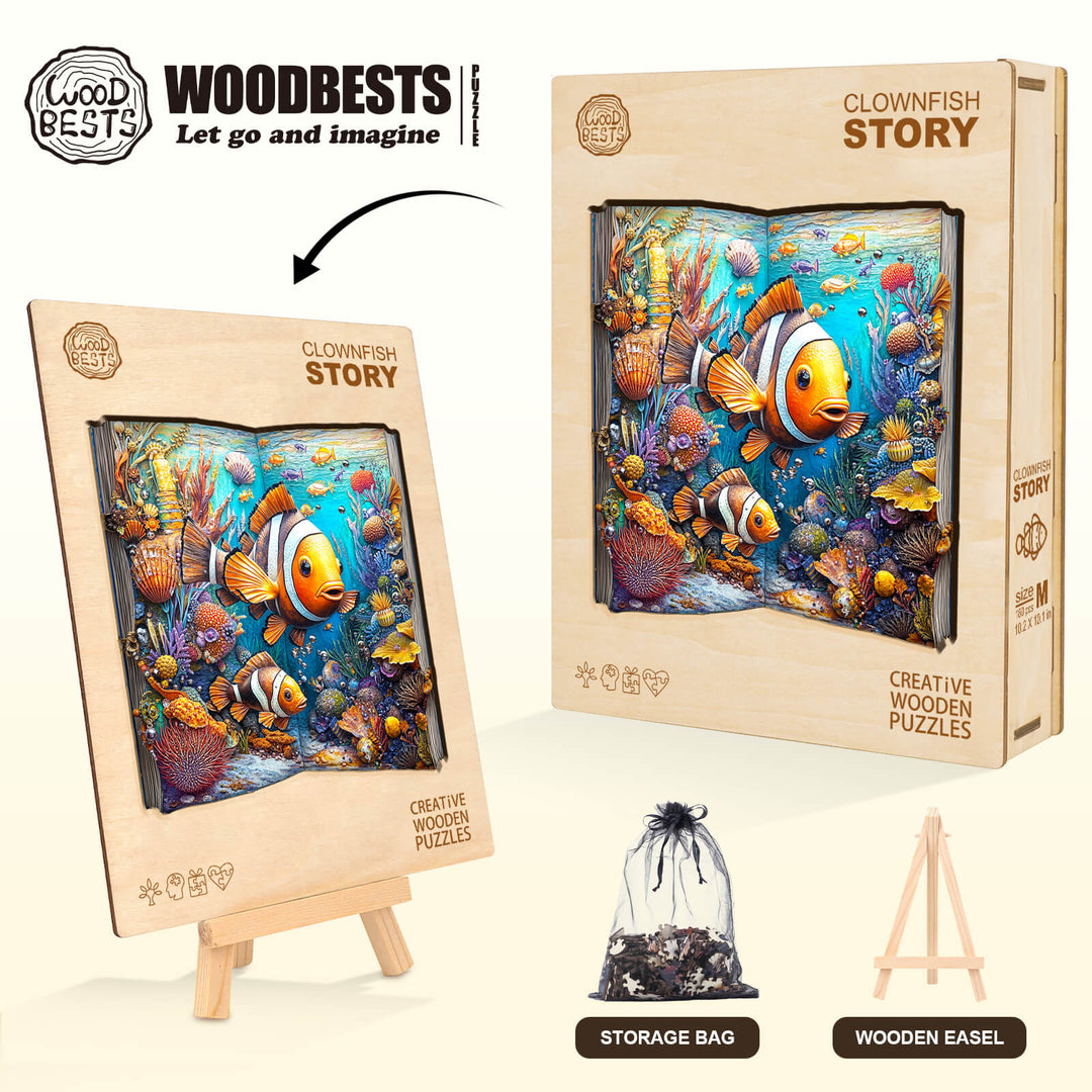 Clownfish Story Wooden Jigsaw Puzzle