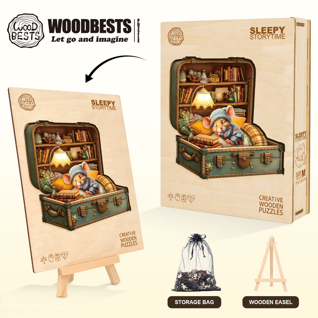Sleepy Storytime Wooden Jigsaw Puzzle