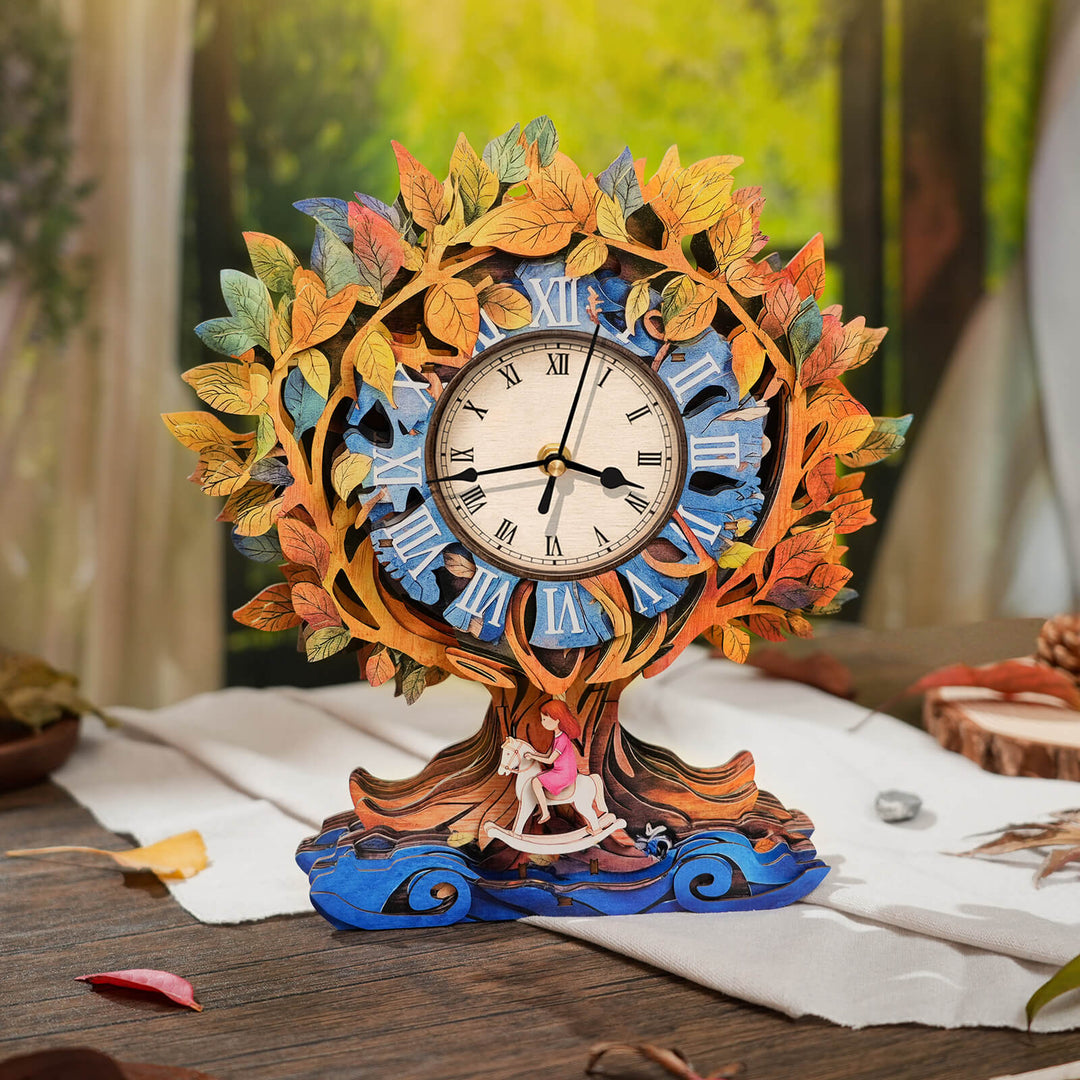 Tree of Life – DIY Wooden Clock, 3D Puzzle Craft Kit