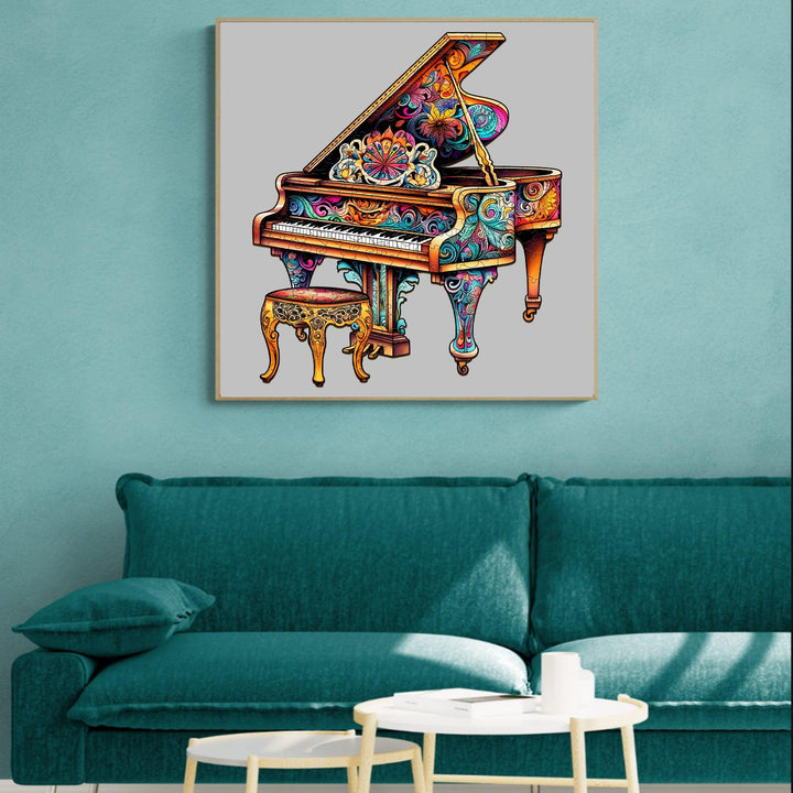 Touching Piano Wooden Jigsaw Puzzle-Woodbests