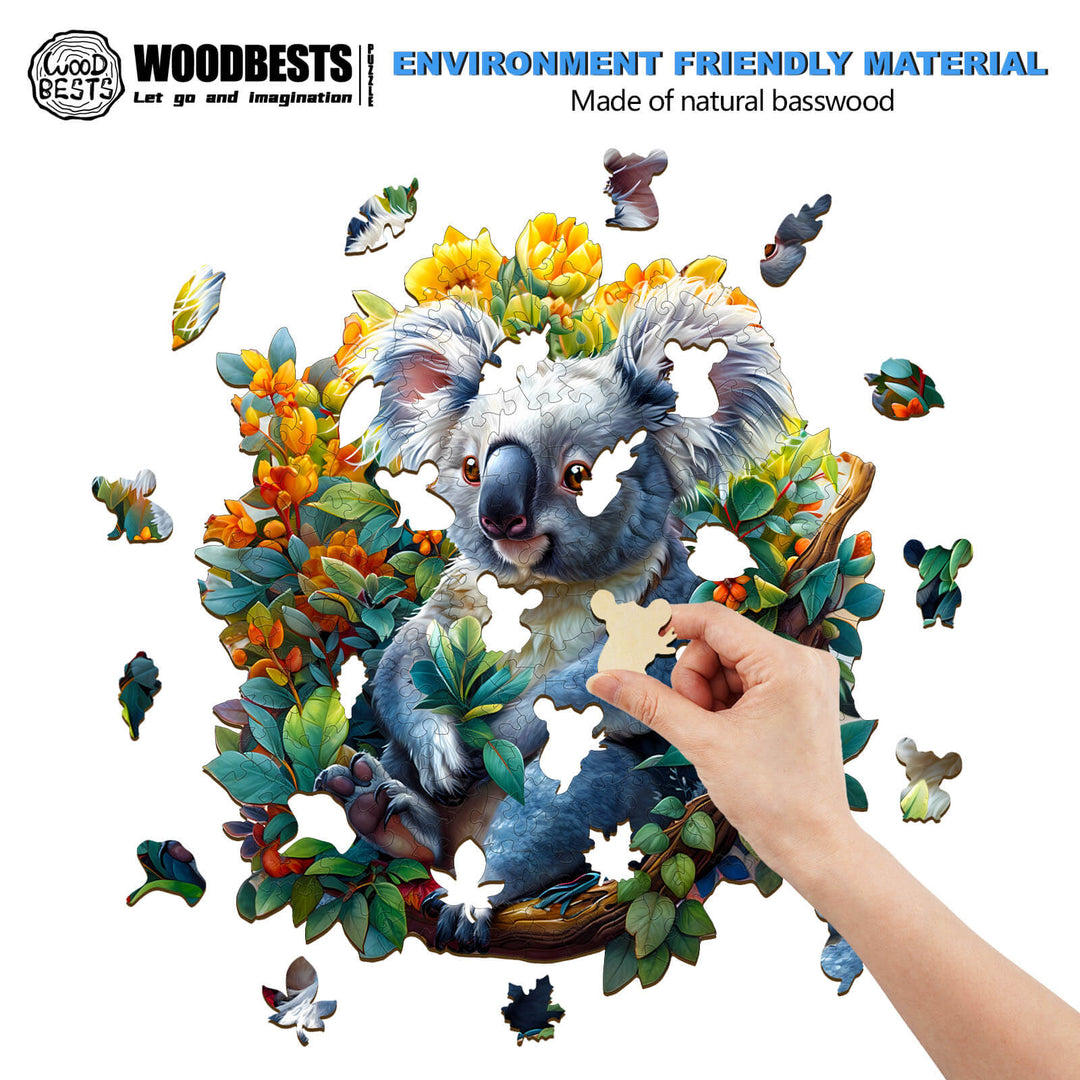 Koala Wooden Jigsaw Puzzle - Woodbests