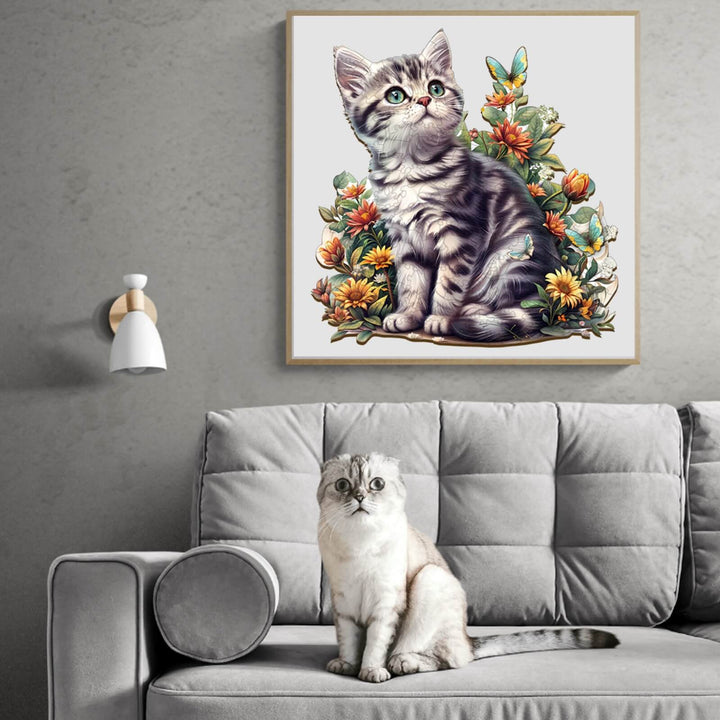 American Shorthair Wooden Jigsaw Puzzle