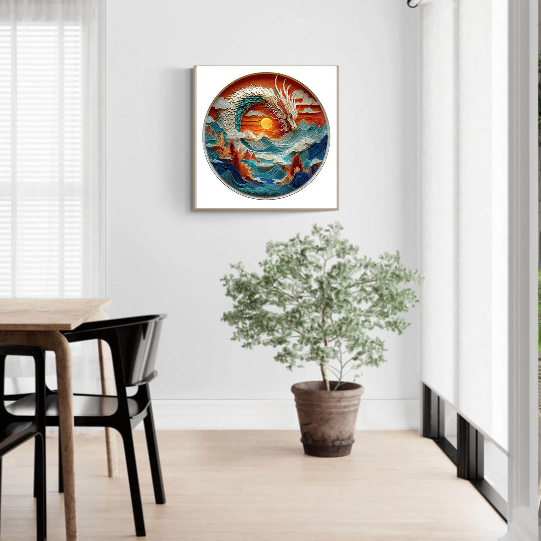 3D Colorful Dragon-1 Wooden Jigsaw Puzzle - By Woodbests