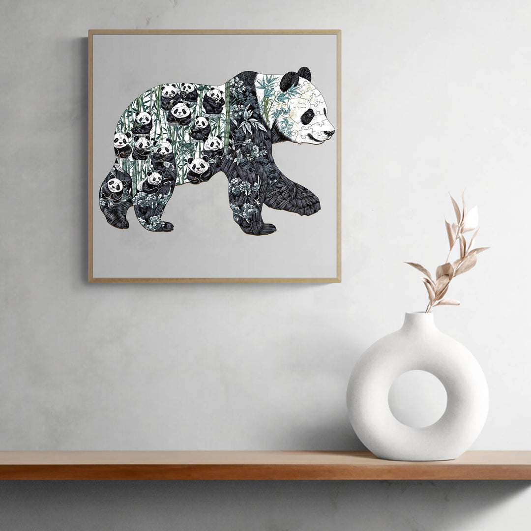 Panda Paradise Wooden Jigsaw Puzzle