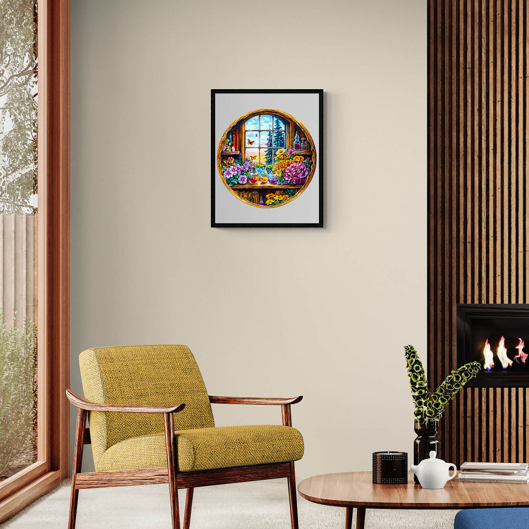 Dreamy window Wooden Jigsaw Puzzle