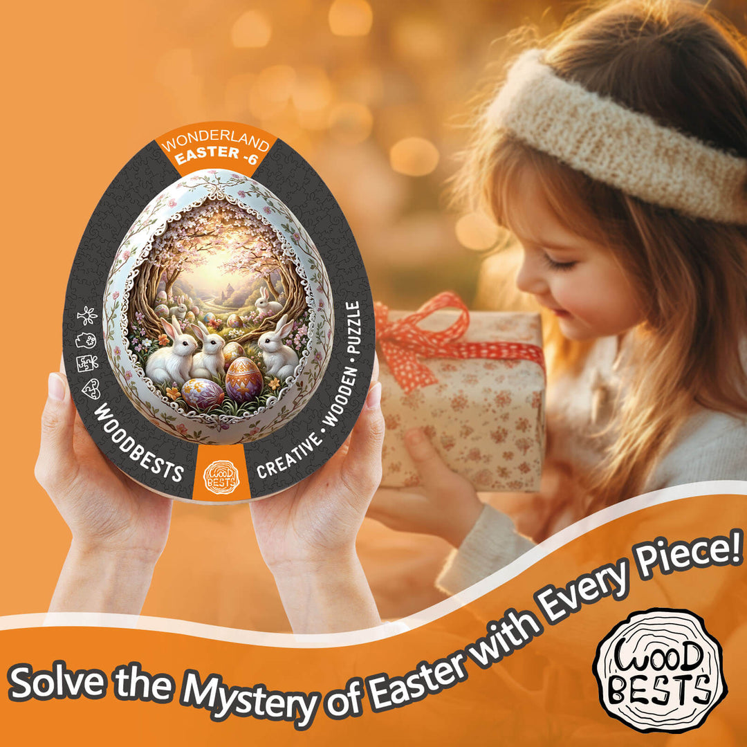 Wonderland Easter-6 Wooden Jigsaw Puzzle