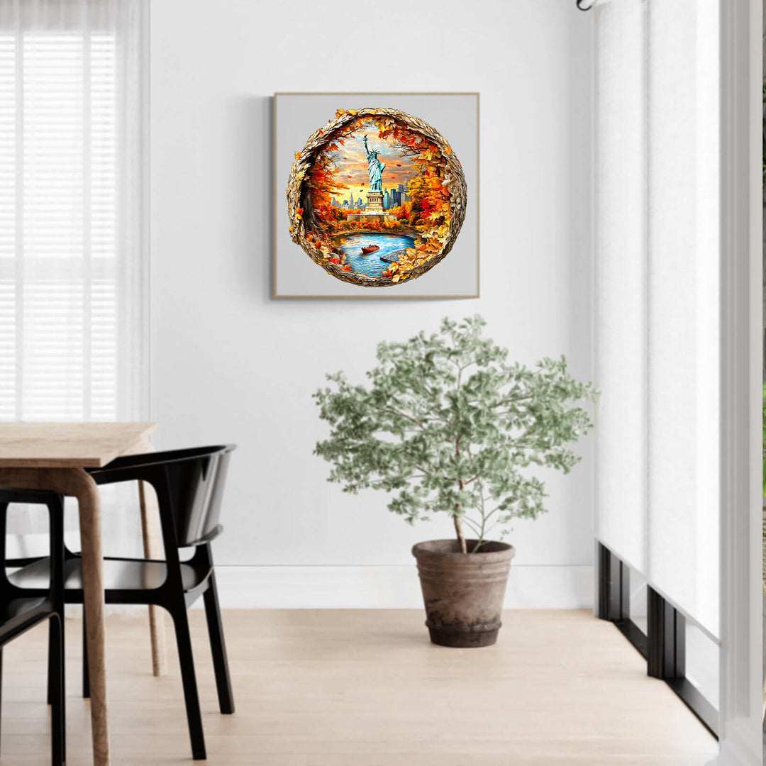 3D New York Autumn Wooden Jigsaw Puzzle - By Woodbests