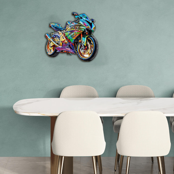 Motorcycle Wooden Jigsaw Puzzle - Woodbests