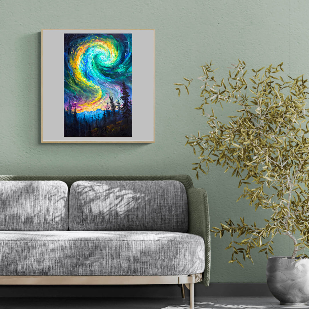 Night Aurora-1 Wooden Jigsaw Puzzle - Woodbests