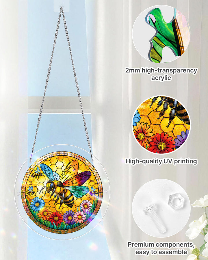 Acrylic Jigsaw Puzzle Suncatcher - Sunshine Bee