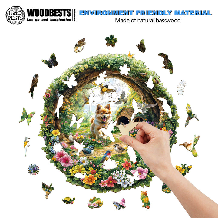 Spring Birds Wooden Jigsaw Puzzle