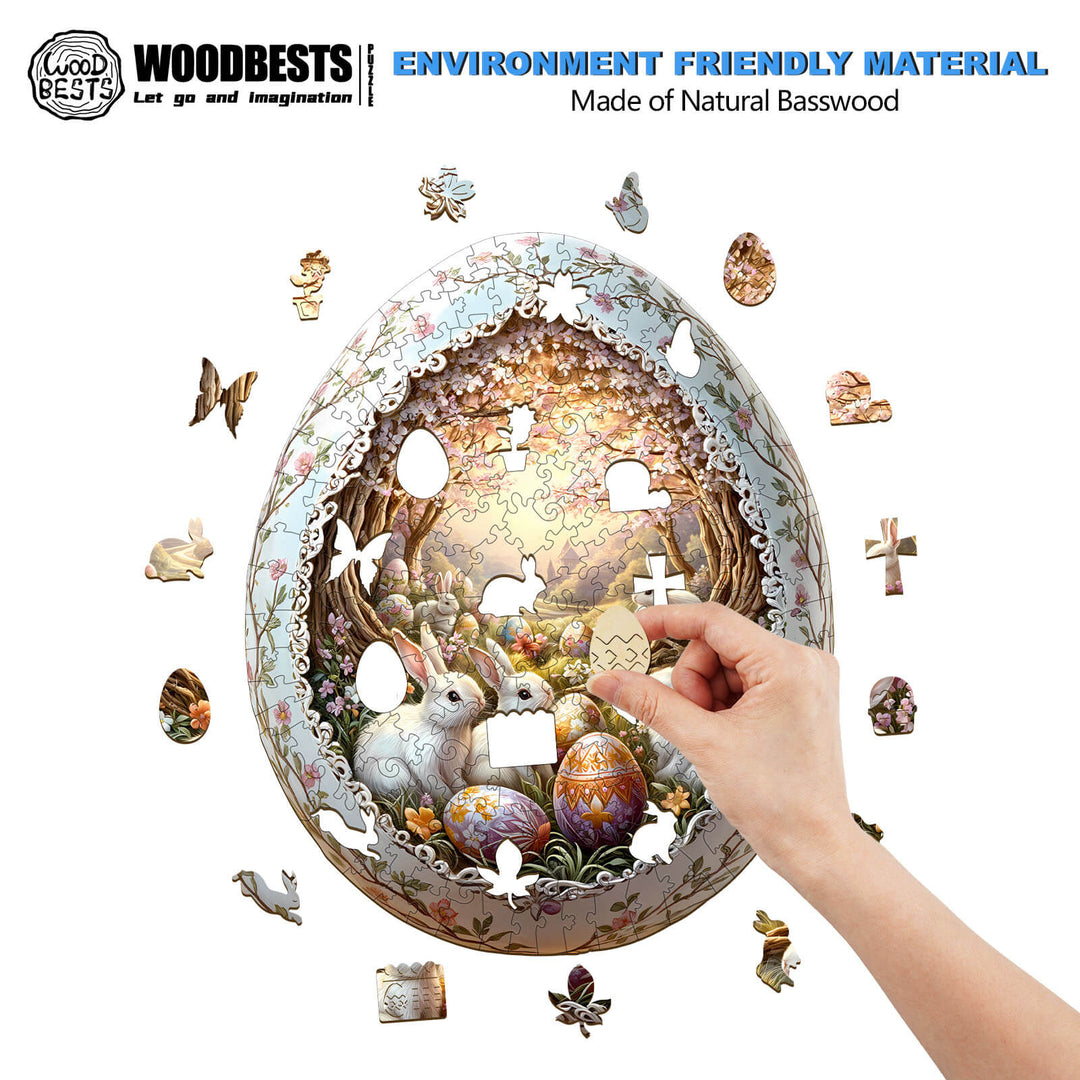 Wonderland Easter-6 Wooden Jigsaw Puzzle