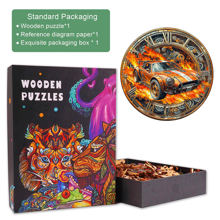 Blazing Speed Wooden Jigsaw Puzzle