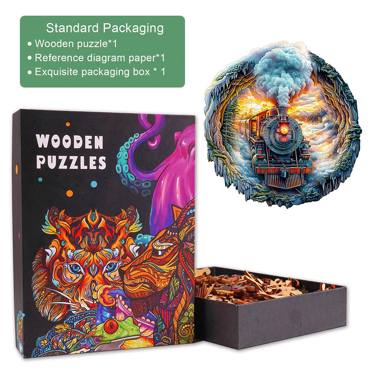 3D Steam Train Wooden Jigsaw Puzzle