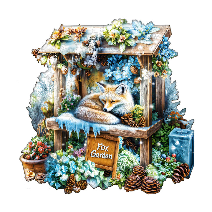 Fox Garden Wooden Jigsaw Puzzle