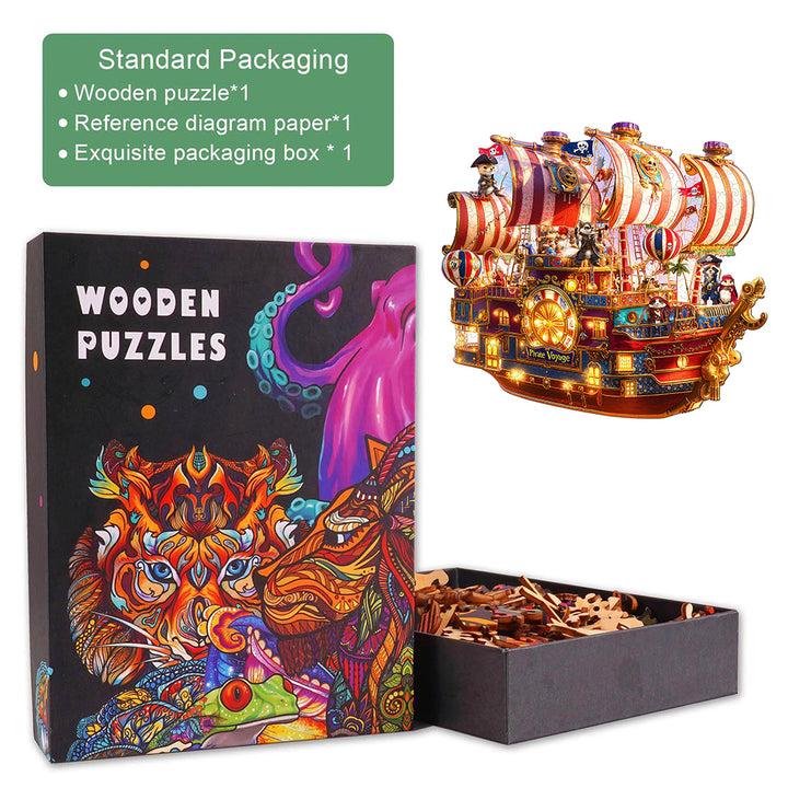 Pirate Voyage Wooden Jigsaw Puzzle