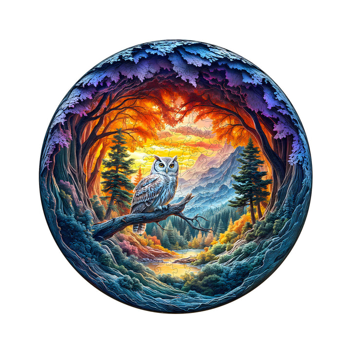 Serene Watcher  Wooden Jigsaw Puzzle