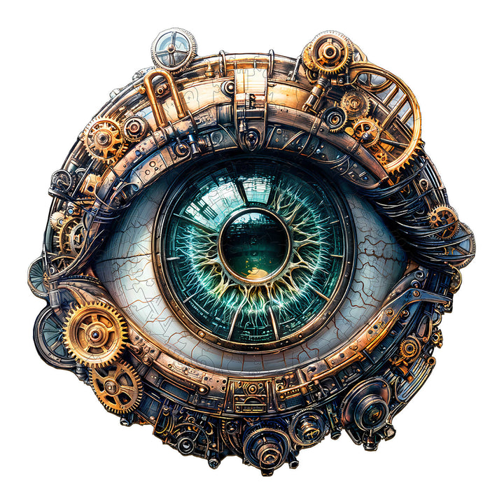 3D Mechanical eyes Wooden Jigsaw Puzzle