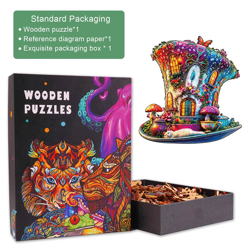 Magic top hat Wooden Jigsaw Puzzle