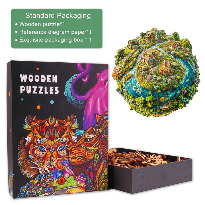 Sustainable Earth  Wooden Jigsaw Puzzle