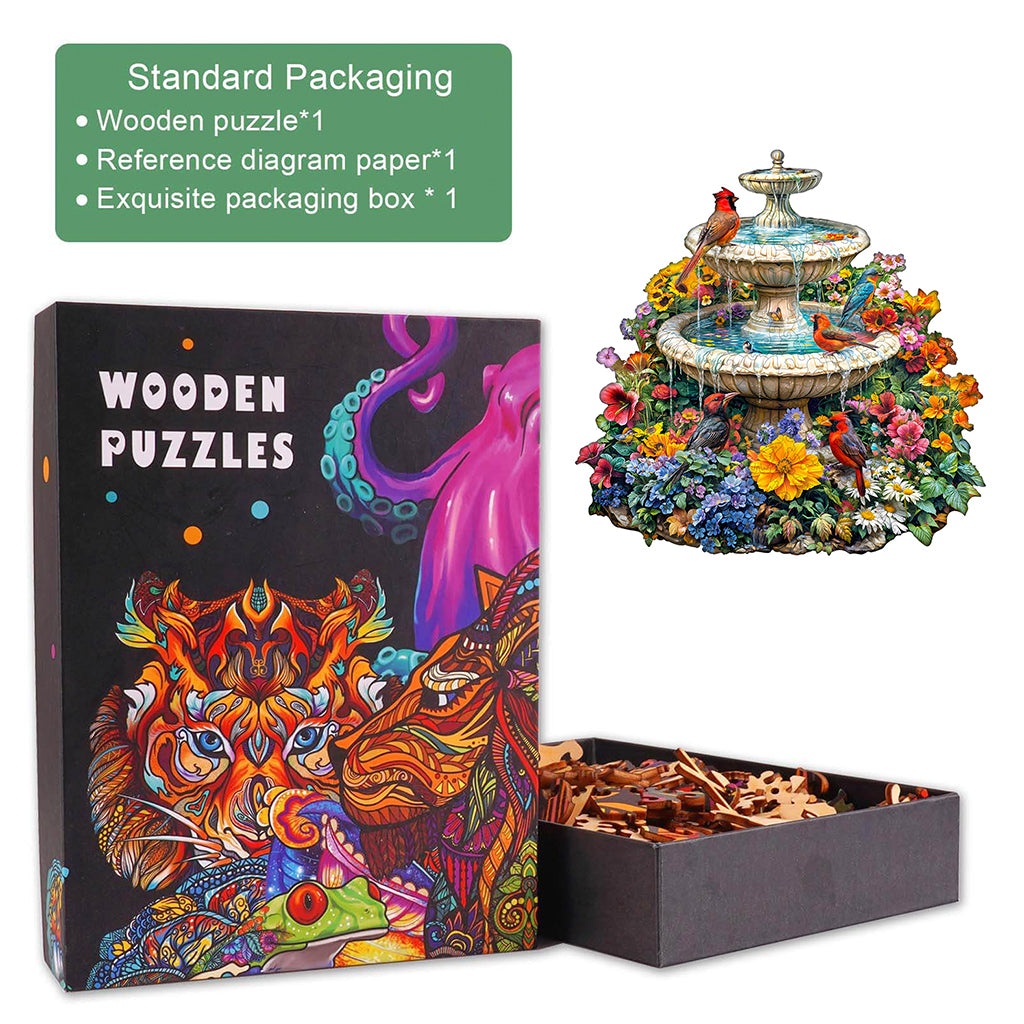 Garden Melody Wooden Jigsaw Puzzle