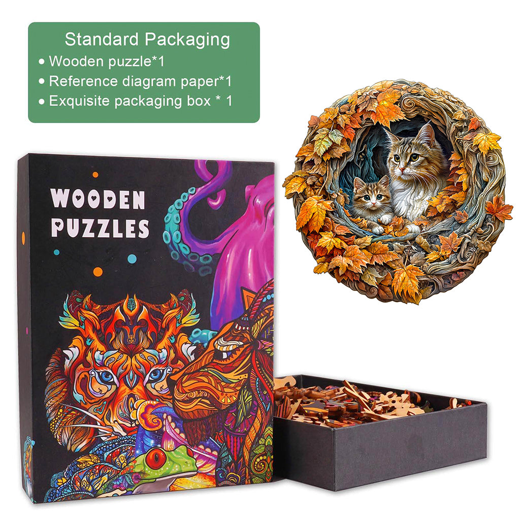 3D cat mom Jigsaw Puzzle