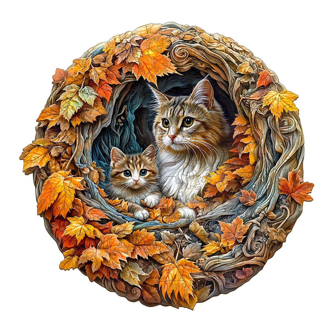 3D cat mom Jigsaw Puzzle