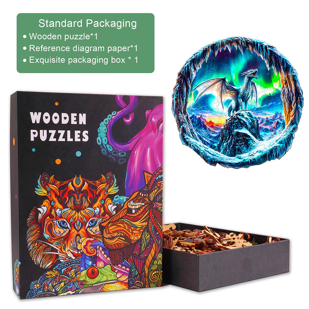 3D Aurora Dragon Wooden Jigsaw Puzzle