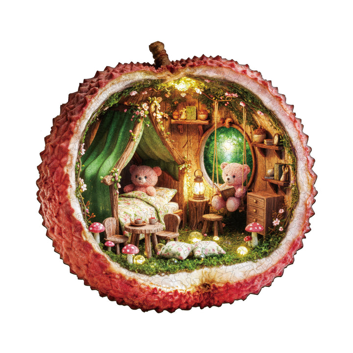 Lychee Bear Wooden Jigsaw Puzzle