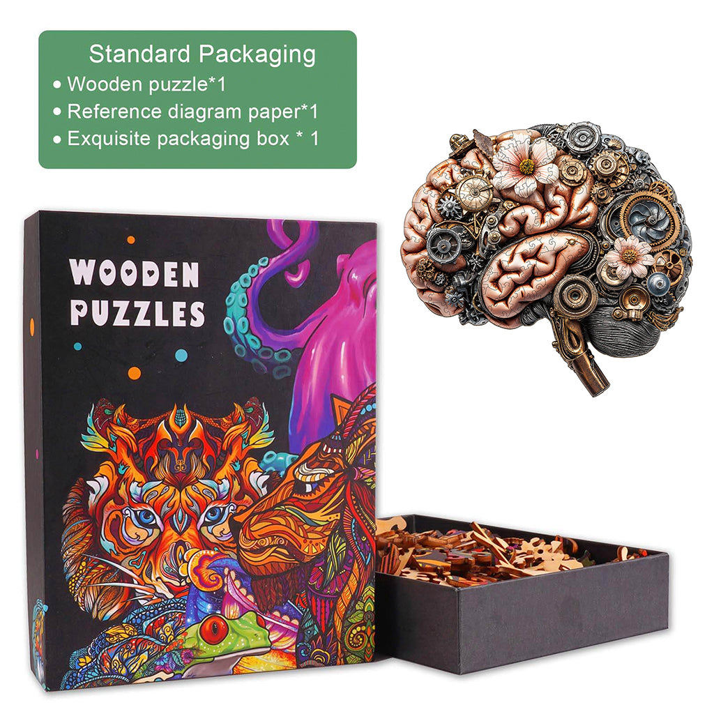 3D Mechanical Brainstem Wooden Jigsaw Puzzle