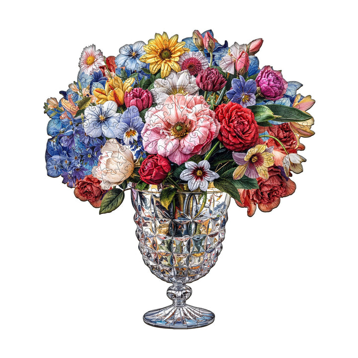 Goblet Bouquet Wooden Jigsaw Puzzle