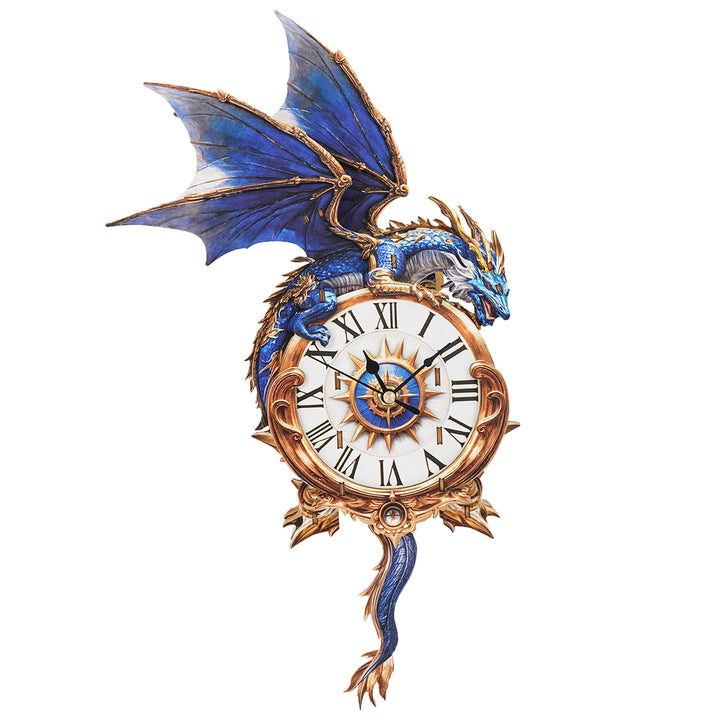 Blue Dragon¨C DIY Wooden Clock, 3D Puzzle Craft Kit