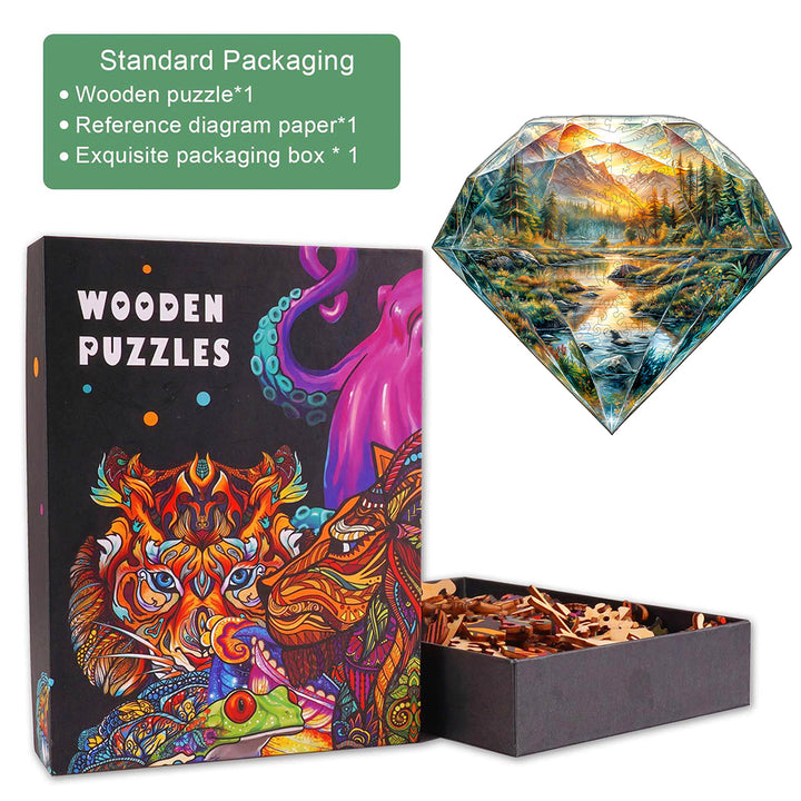 Diamond Landscape Wooden Jigsaw Puzzle