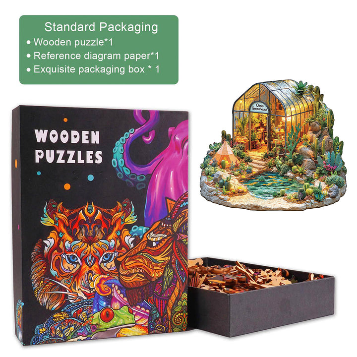 Oasis Greenhouse Wooden Jigsaw Puzzle