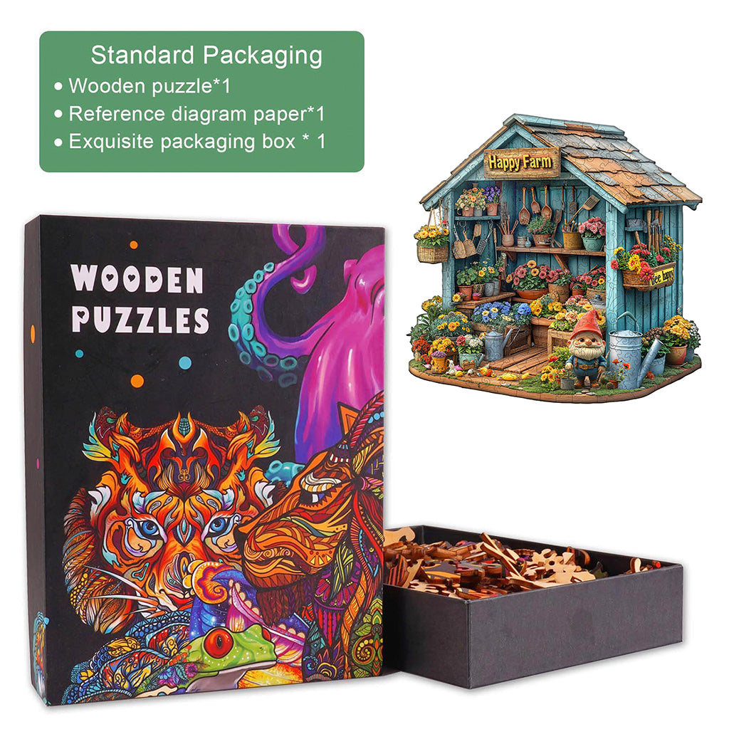 Happy Farm Wooden Jigsaw Puzzle