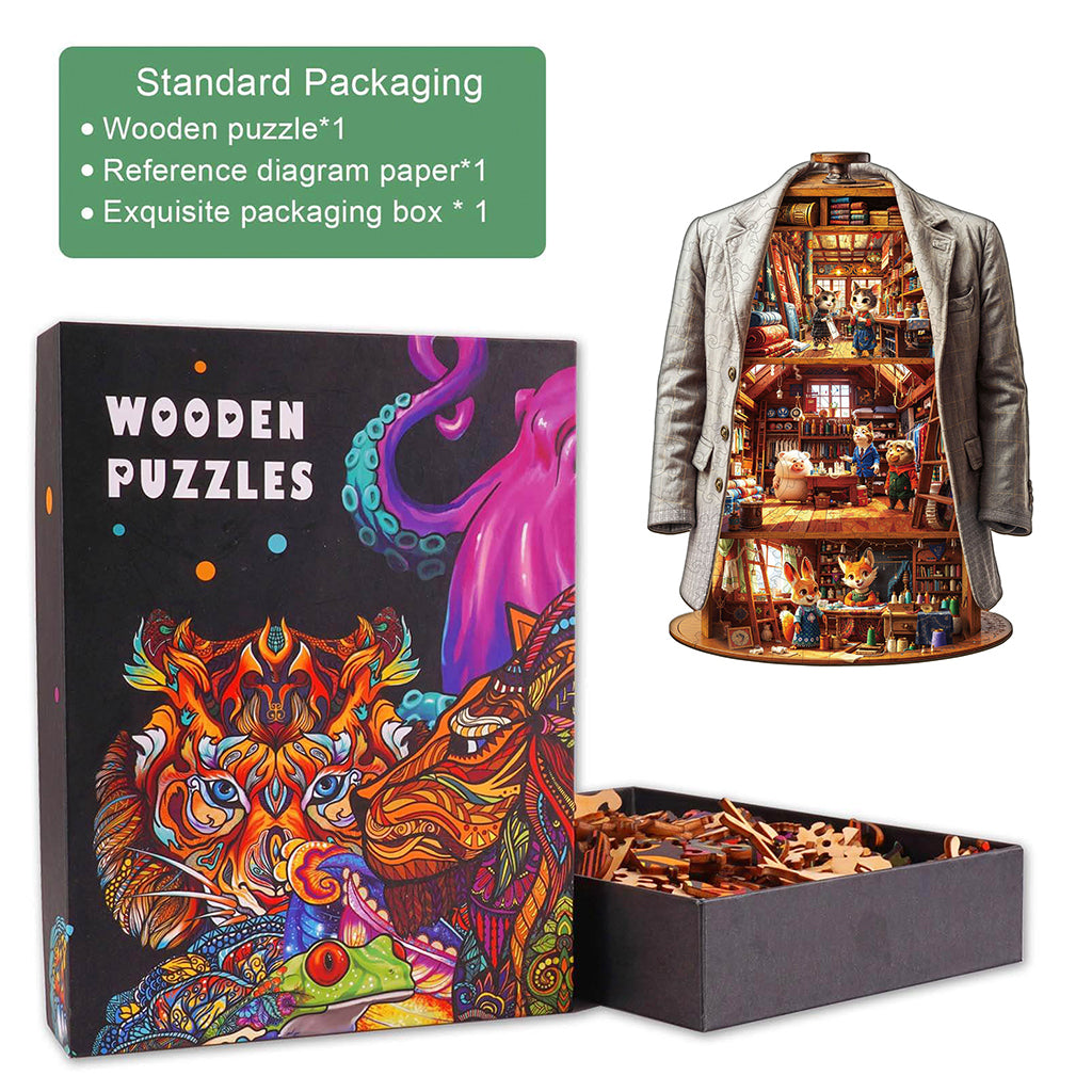 Blissful Wardrobe Wooden Jigsaw Puzzle