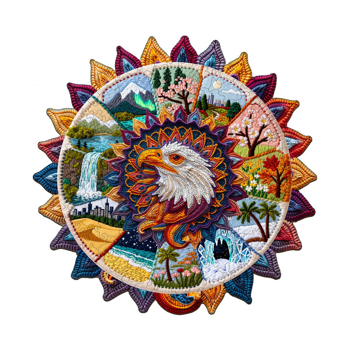 Mandala World Wooden Jigsaw Puzzle