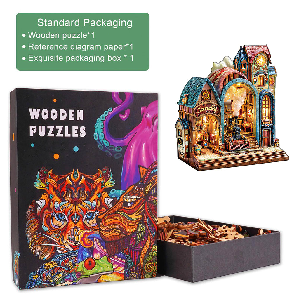 Candy Platform Wooden Jigsaw Puzzle